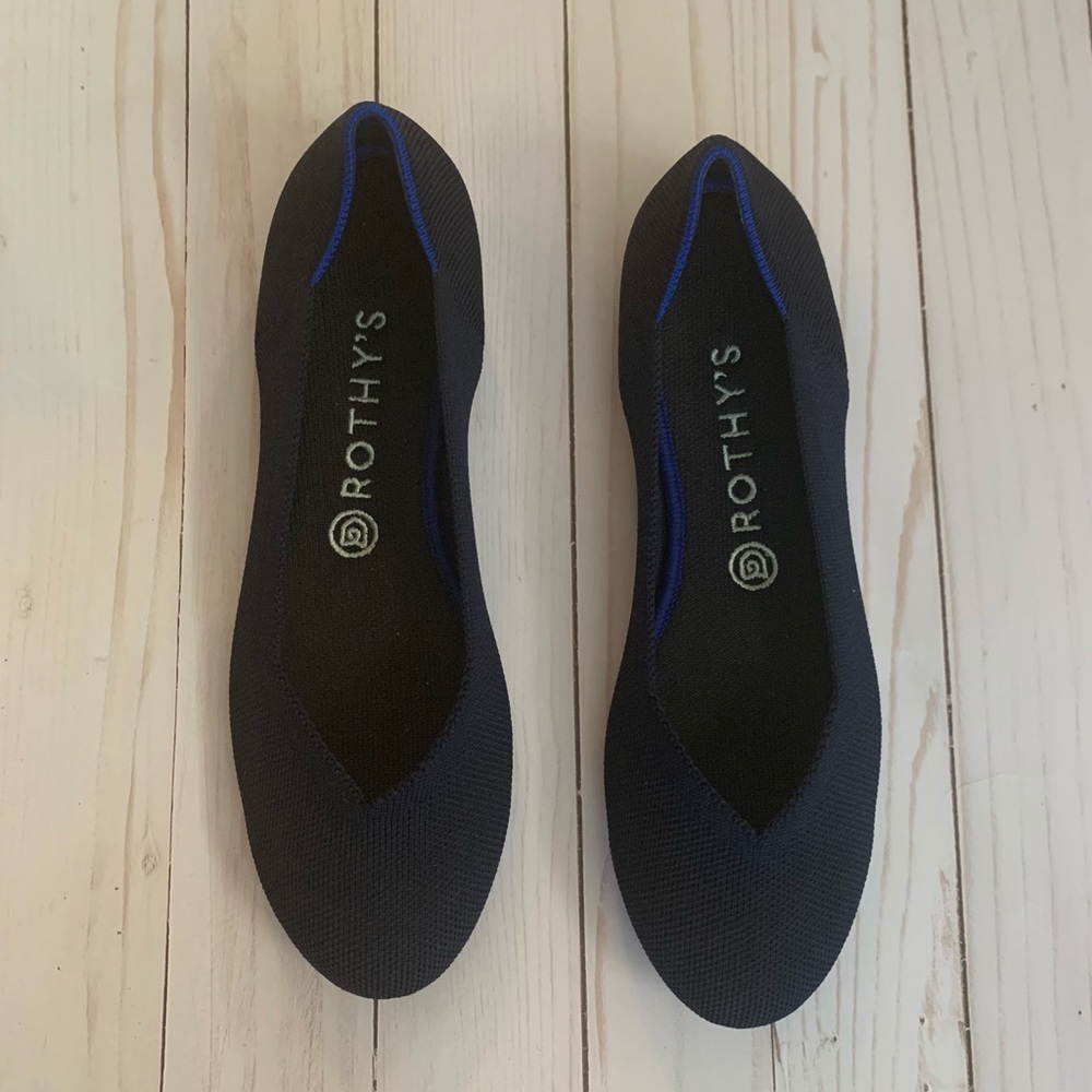 Rothy’s Navy Blue flats size 9